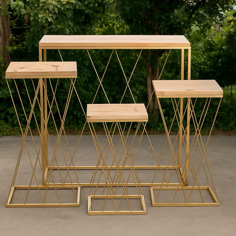 Kit de Mesa Treliça Jogo com 4 Peças Decoração Festa , Casamento, Eventos