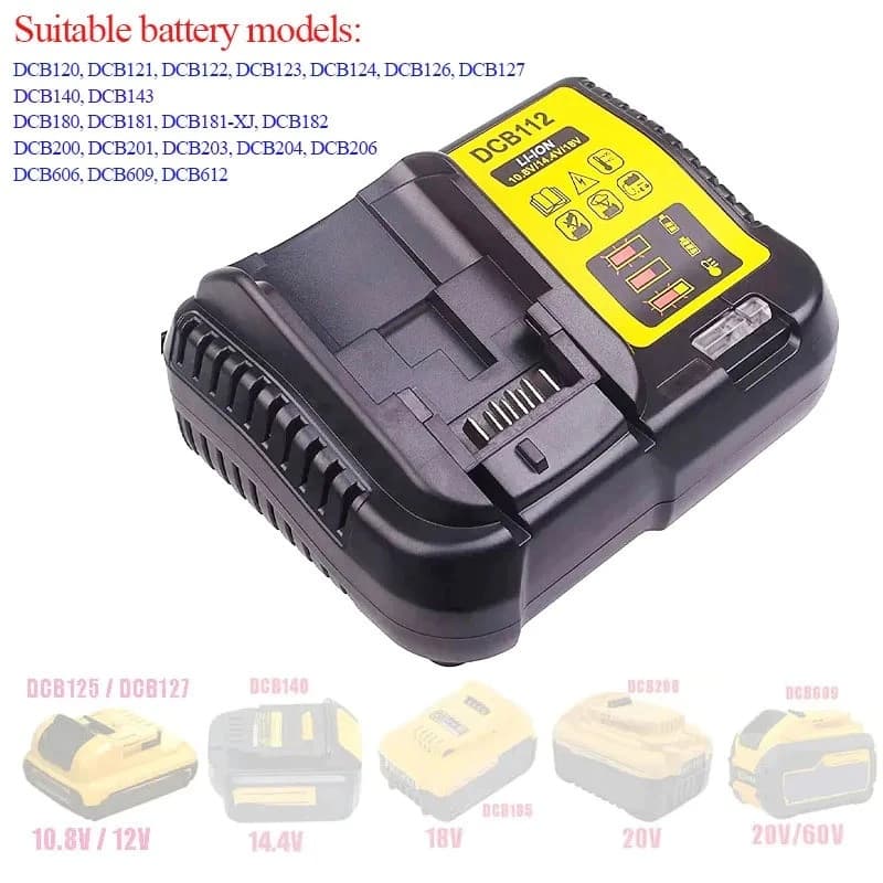 Carregador De Bateria Original Dcb112 12v 20v LÍTIO PARAFUSADEIRA DEWALT 12V / 20V BIVOLT