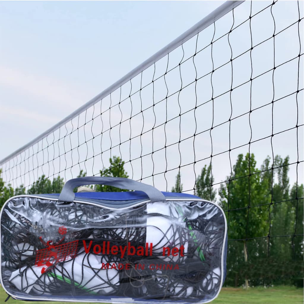 Rede de Vôlei 9,5m x 1m com Faixa Superior + Bola de Vôlei e Bolsa para Transporte