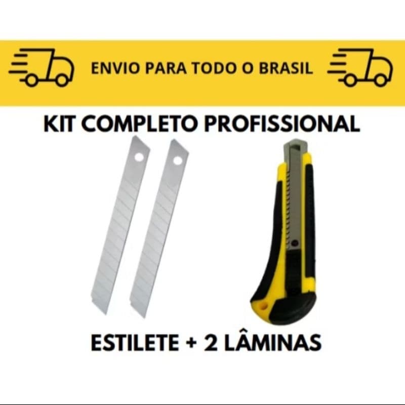 Estilete Profissional Emborrachado / Lâminas de estilete / Alta qualidade