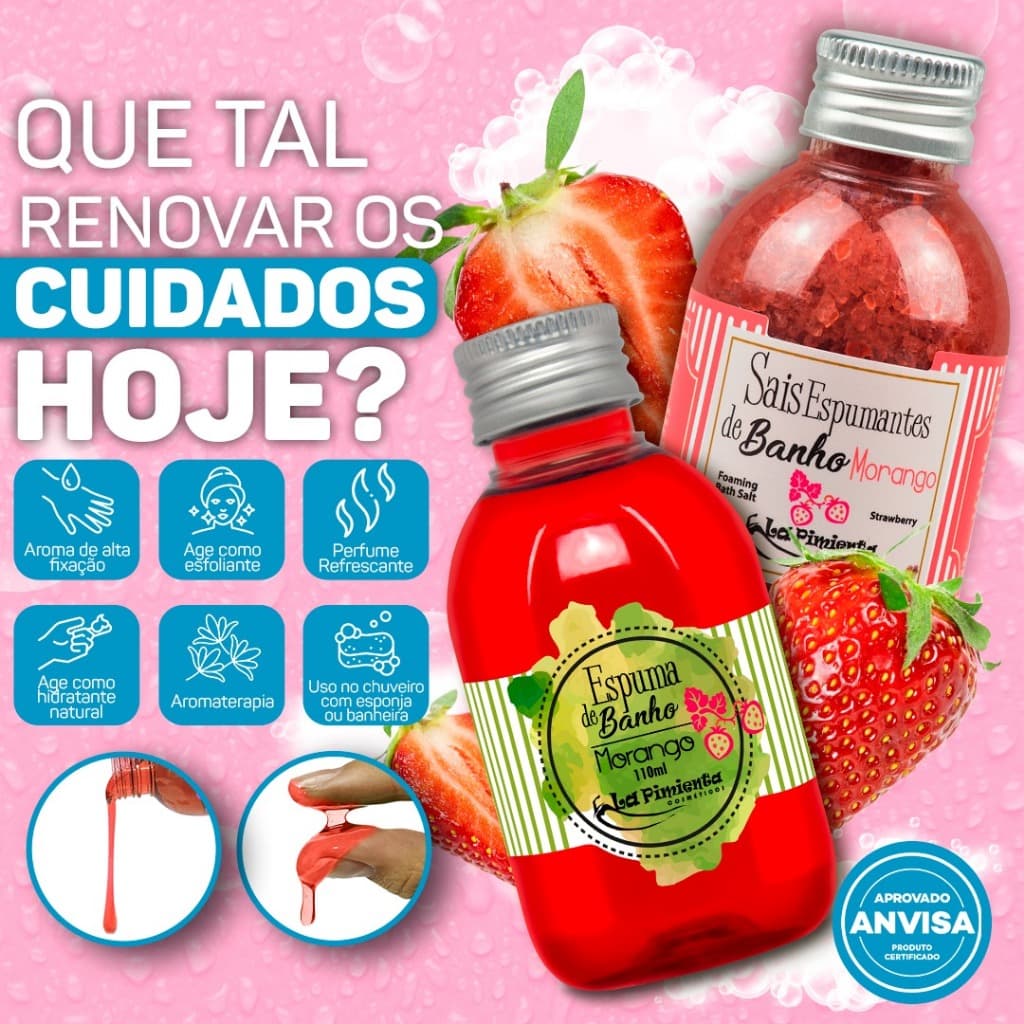 KIT SAIS E ESPUMA DE BANHO AFRODISÍACO RELAXE E ACENDA O DESEJO
