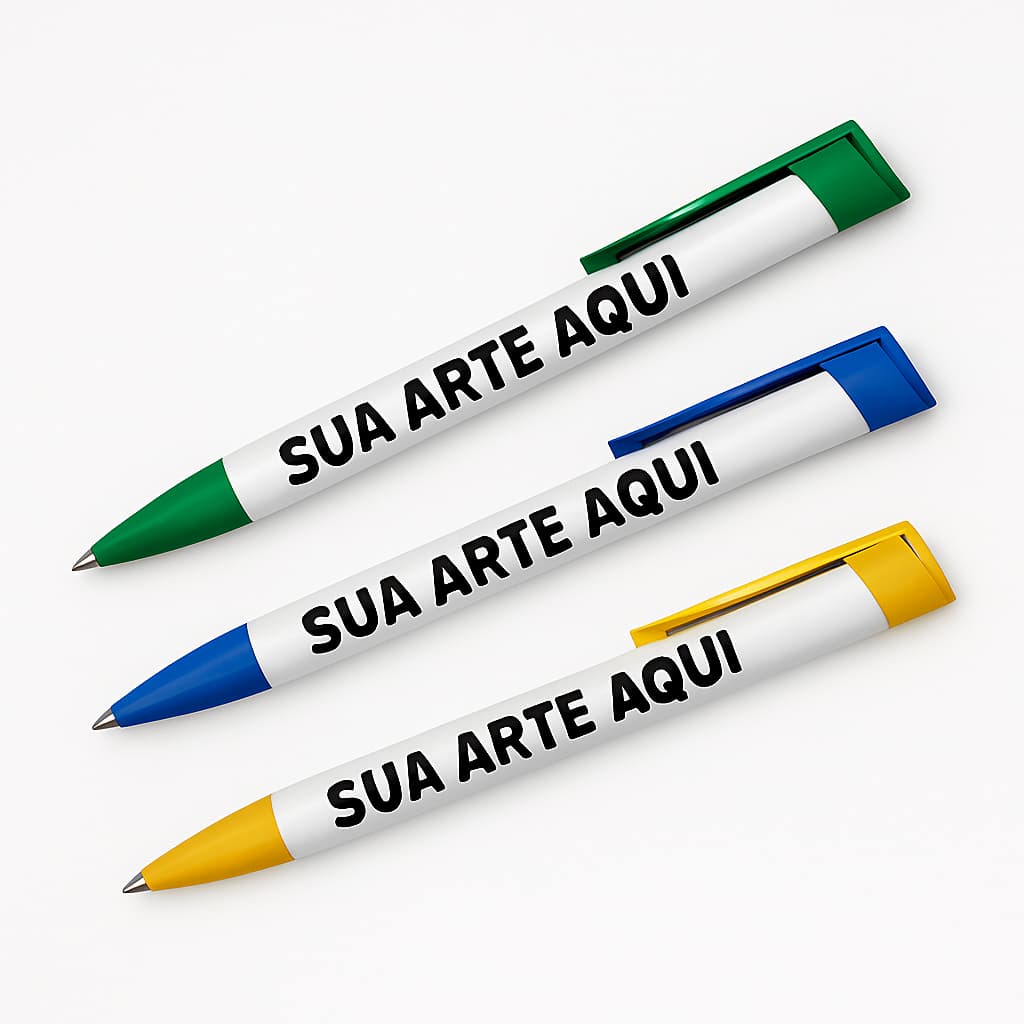 CANETAS PERSONALIZADAS COM SUA ARTE - DIVERSOS MODELOS E QUANTIDADES