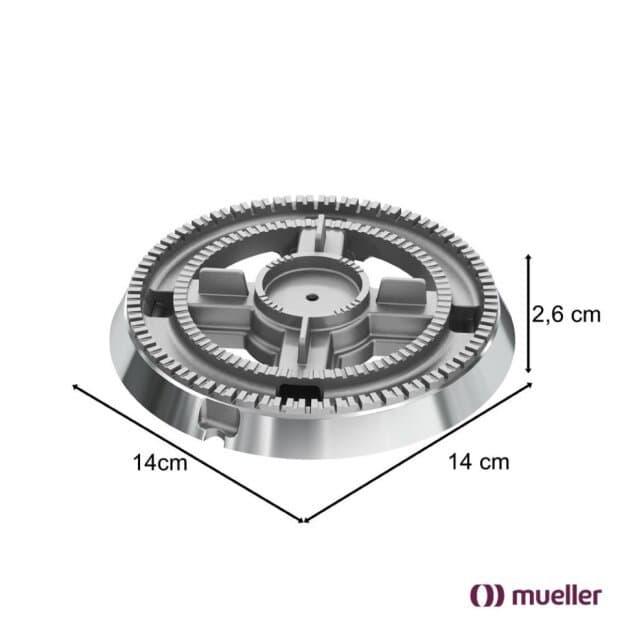Mueller Base Difusor Queimador Boca Tripla Chama Fogão Piso Mueller 101050790