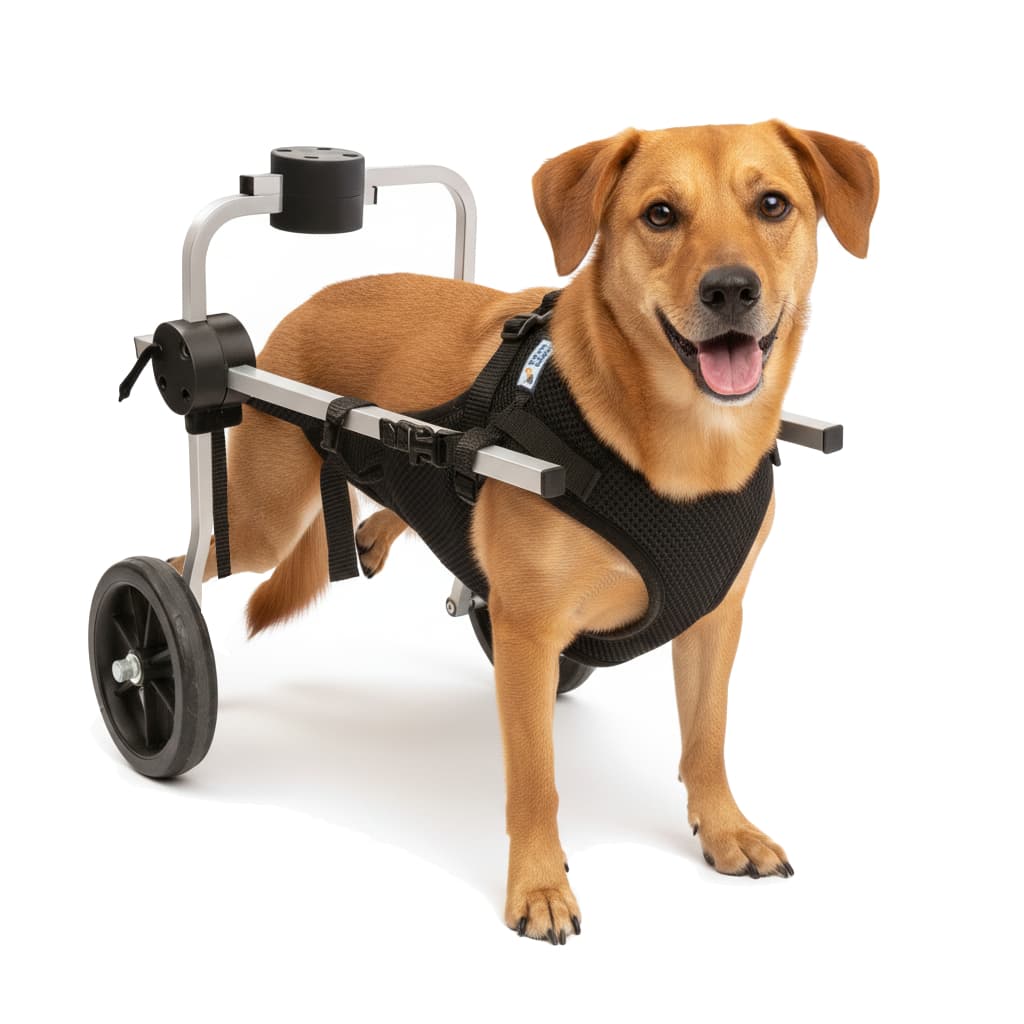Cadeira 2 Rodas Colete Tamanho M Cachorro Traseira Regulável Deficiente Paraplégico Idoso