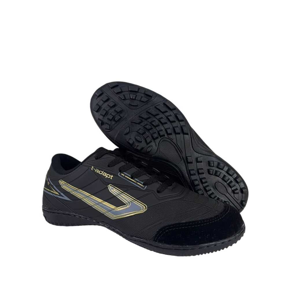 CHUTEIRA PRETA DOURADA TOP, SOCIETY, COSTURADA,CAMPO,ESPORTE FUTEBOL,LAZER.