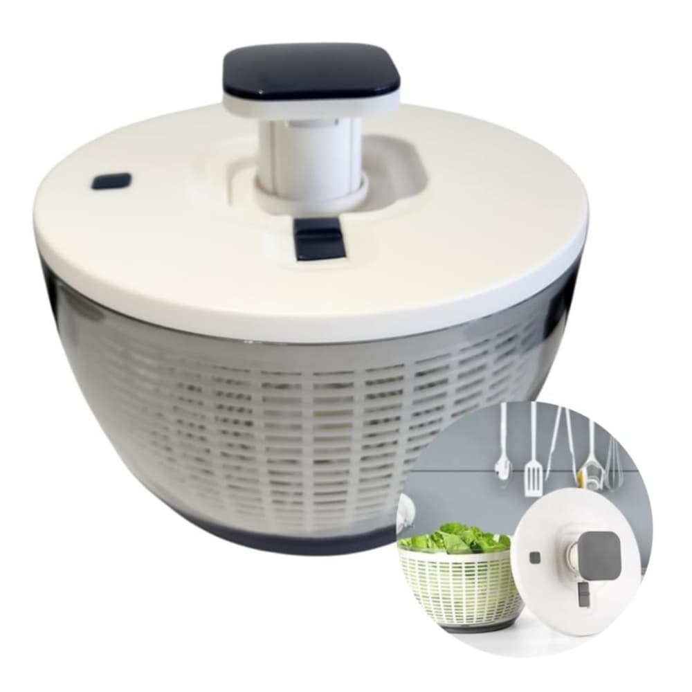 Centrifuga De Salada Folhas Grande Simples Usar Cor Branco