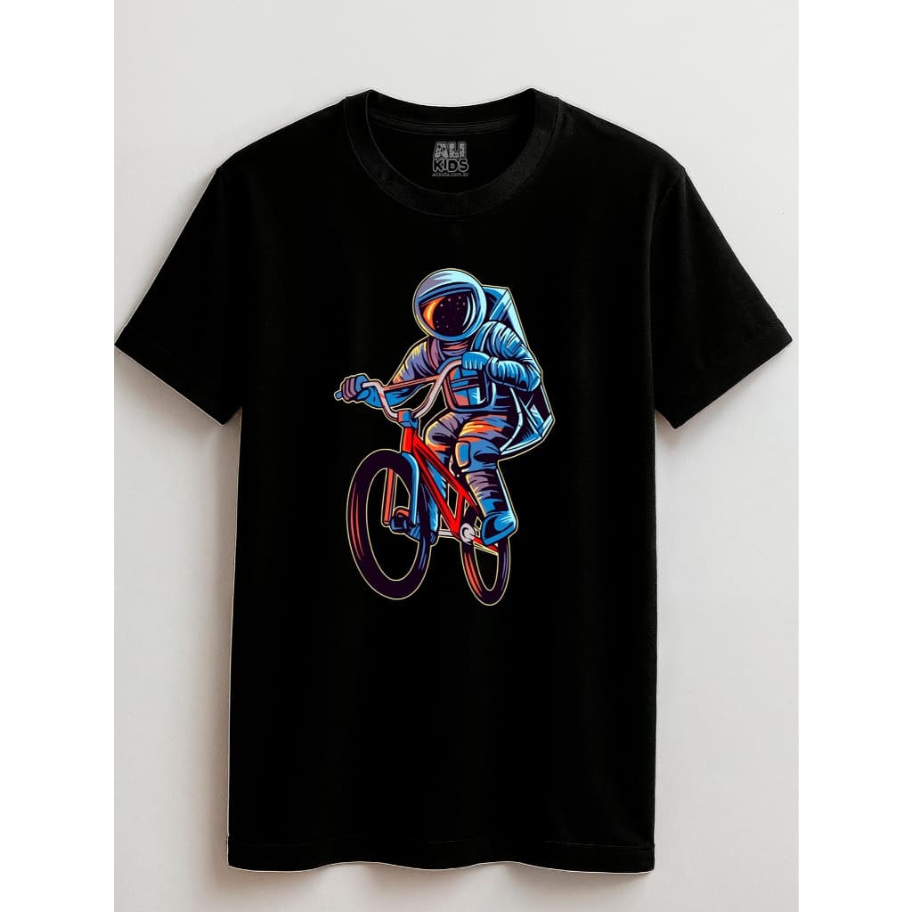 Camiseta Urban Juvenil e Infantil 2 ao 16 anos Streetwear BMX Bicicleta Astro