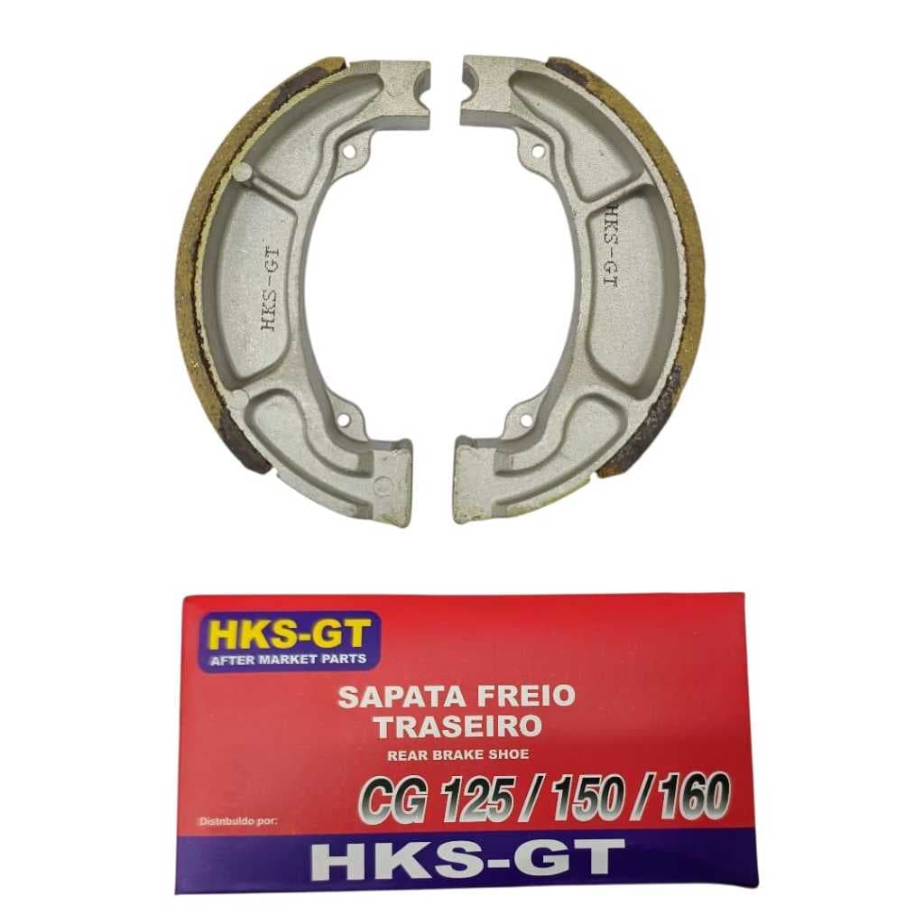 Lona de Freio SAPATA HKS 0,50 PARA  CG  160 (15-24) START TITAN FAN - Frenagem Segura e Durável