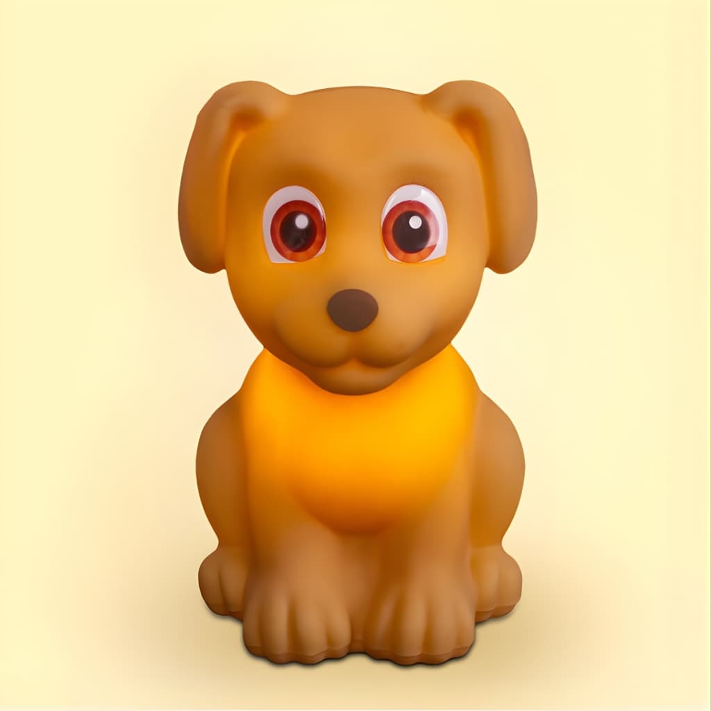 Luminária Cachorro Doguinho Caramelo Bivolt