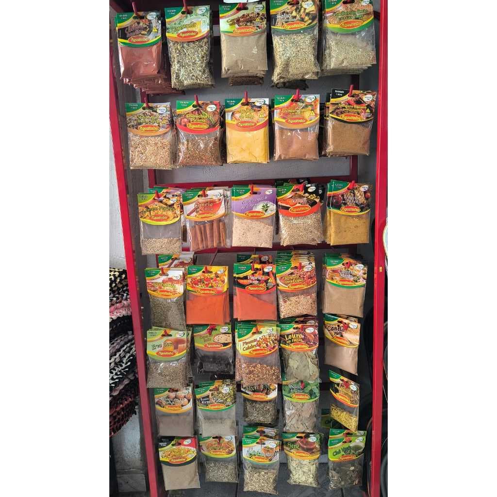 Seleção Completa de Temperos Naturais Agostinho (35 Opções) - Especiarias Gourmet, Ervas, Chás