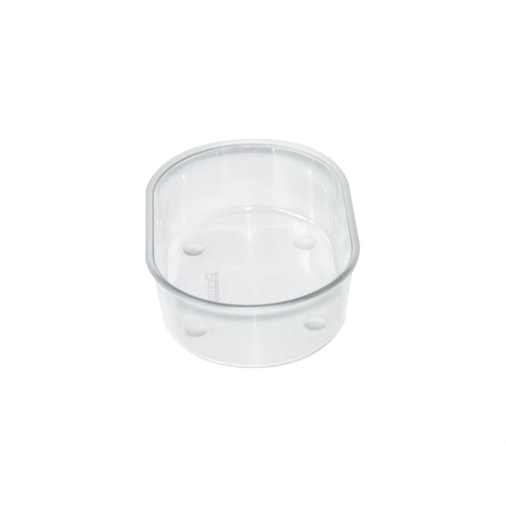 Kit 12 Banheira Cristal Oval Para Passaros Canario Belga Papa Capim Coleiro Calopsita Periquito Passarinhos