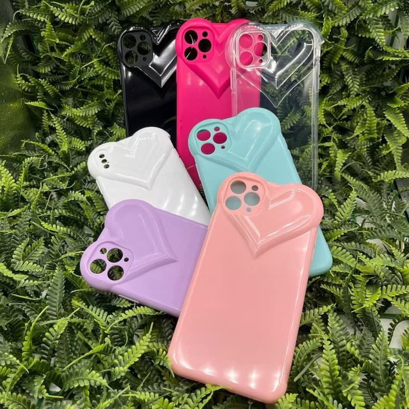 Capa silicone Aveludada de coraçãO RETRÔ iPhone 11 Capade câmera Case Feminina Apple