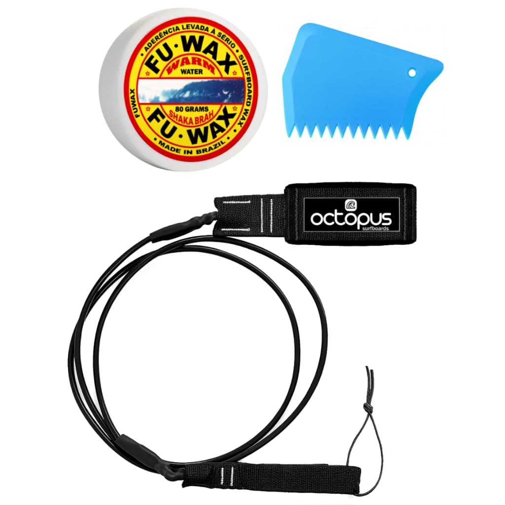 Leash Strep Prancha De Surf 6´x 6,5mm Parafina Fu Wax E Raspador
