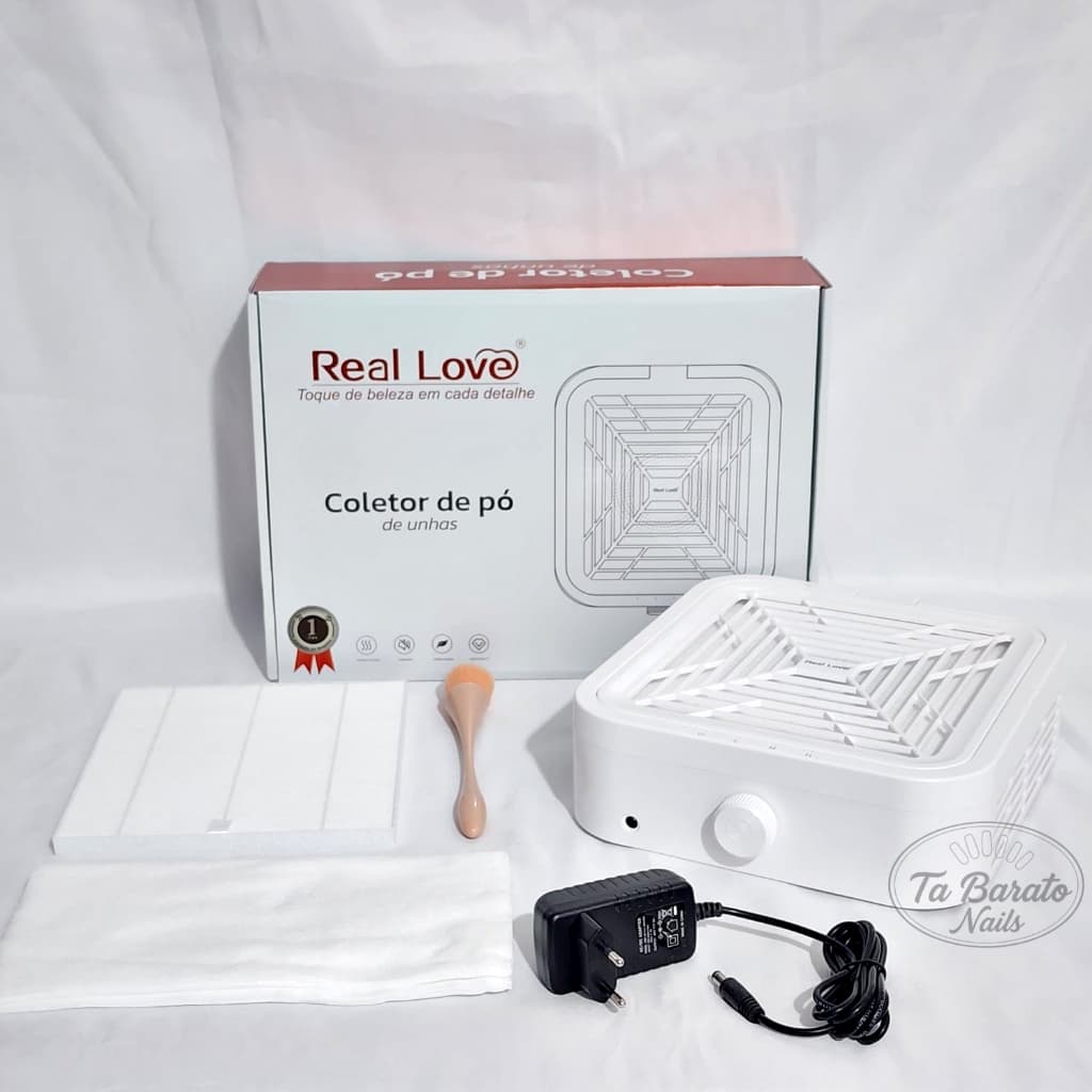 Coletor de Pó Profissional Real Love com 3 Velocidades – 60/90/120 RPM | Bivolt