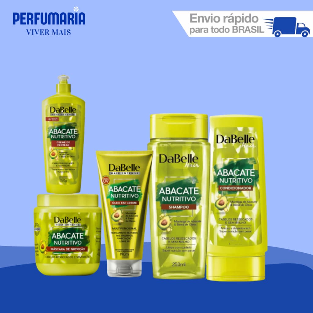 Kit DaBelle Abacate Nutritivo Com Oléo em creme ou Creme de Pentear (4 -5 itens)