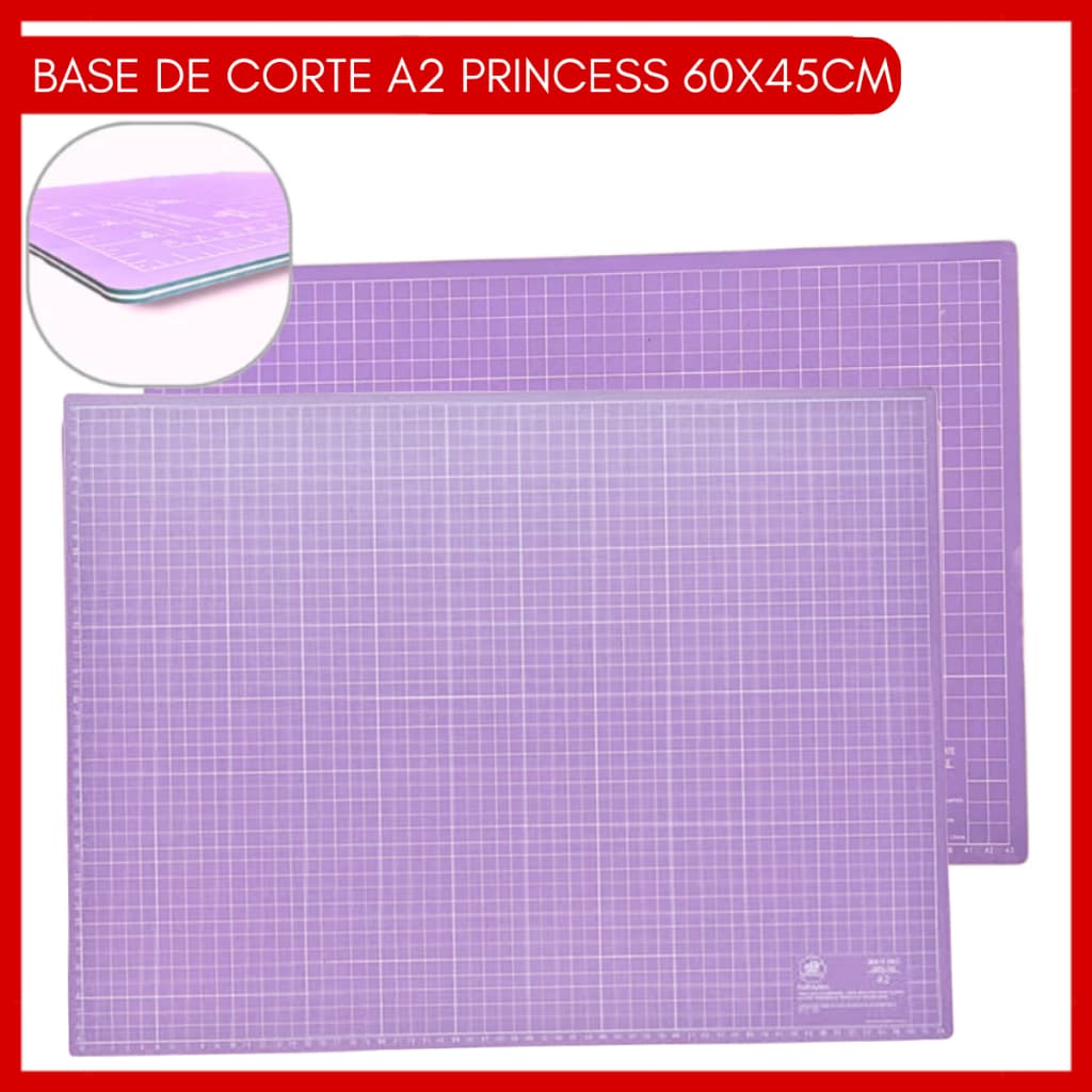 Base De Corte Princess A2 Dupla Face 60X45cm Patchwork