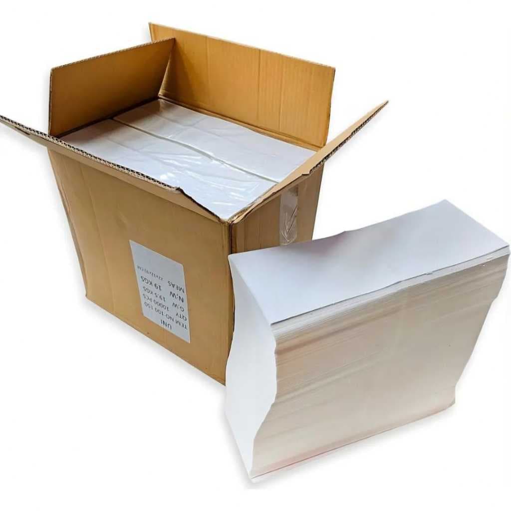 10 MIL ETIQUETA TERMICA SEM ROLO NA CAIXA 10 X 15 /100X150 FORMATO RESMA COR BRANCA PROMOÇÃO