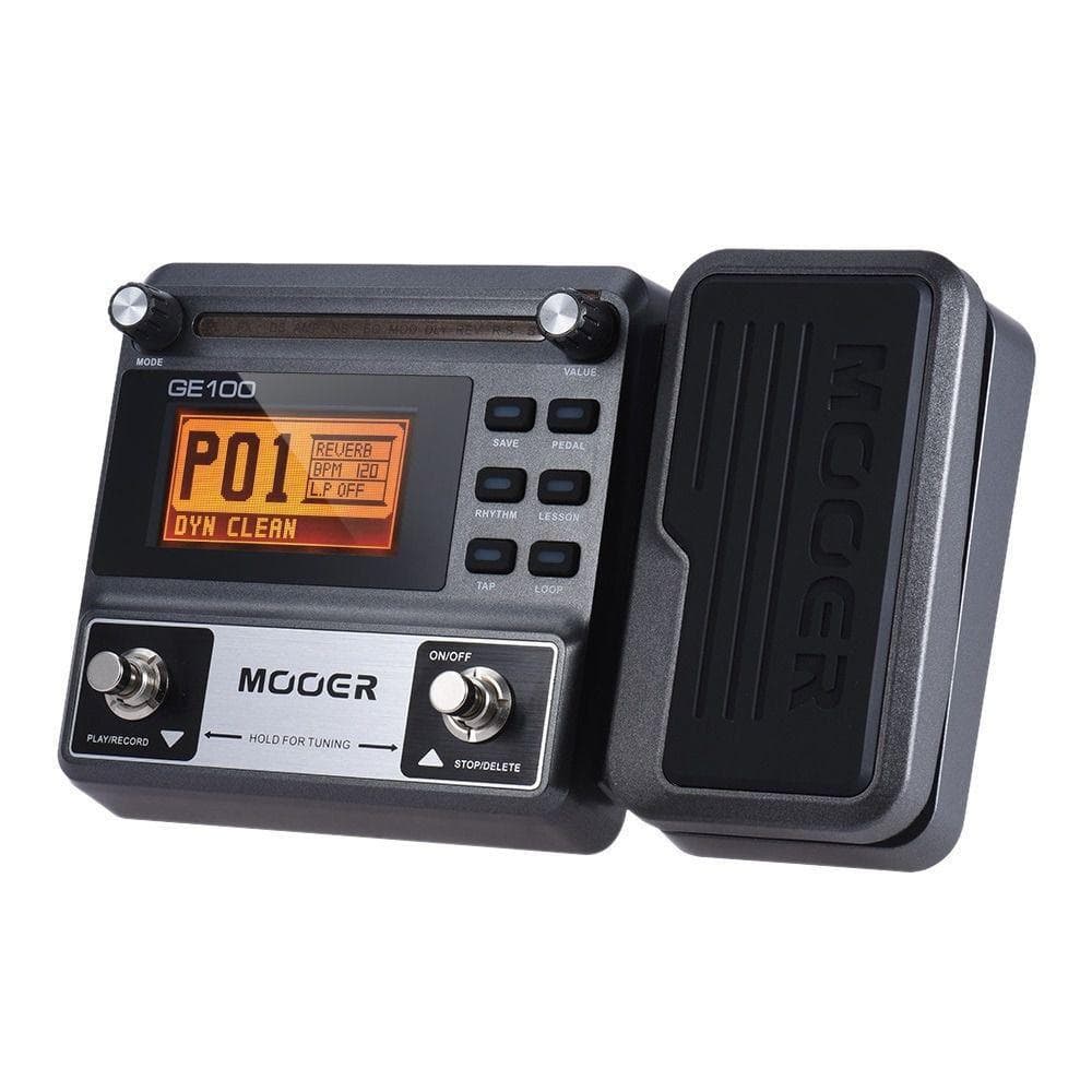 Pedaleira Mooer GE-100 Guitarra Multi-Efeitos Compacta - 66 Efeitos, Pedal de Expressão