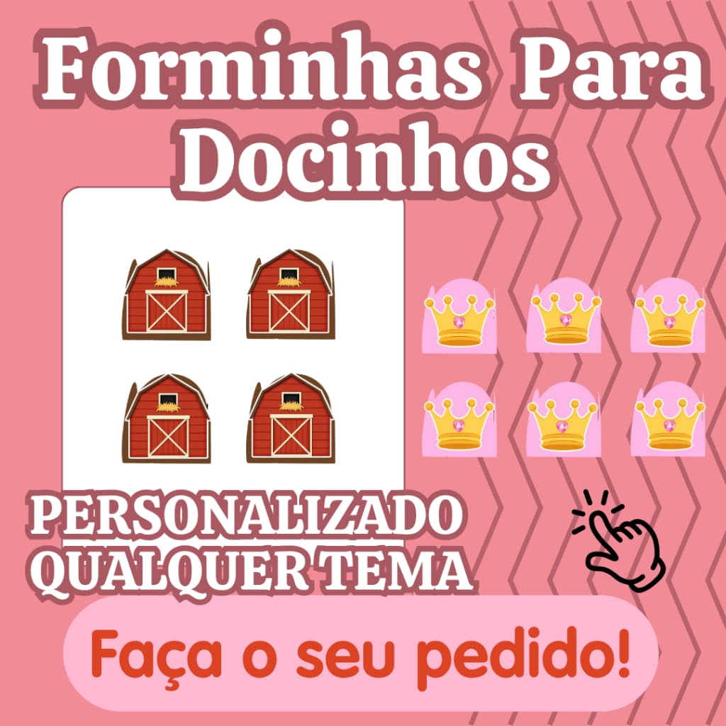 Forminhas Personalizadas para Doces Brigadeiro fazemos todos os temas