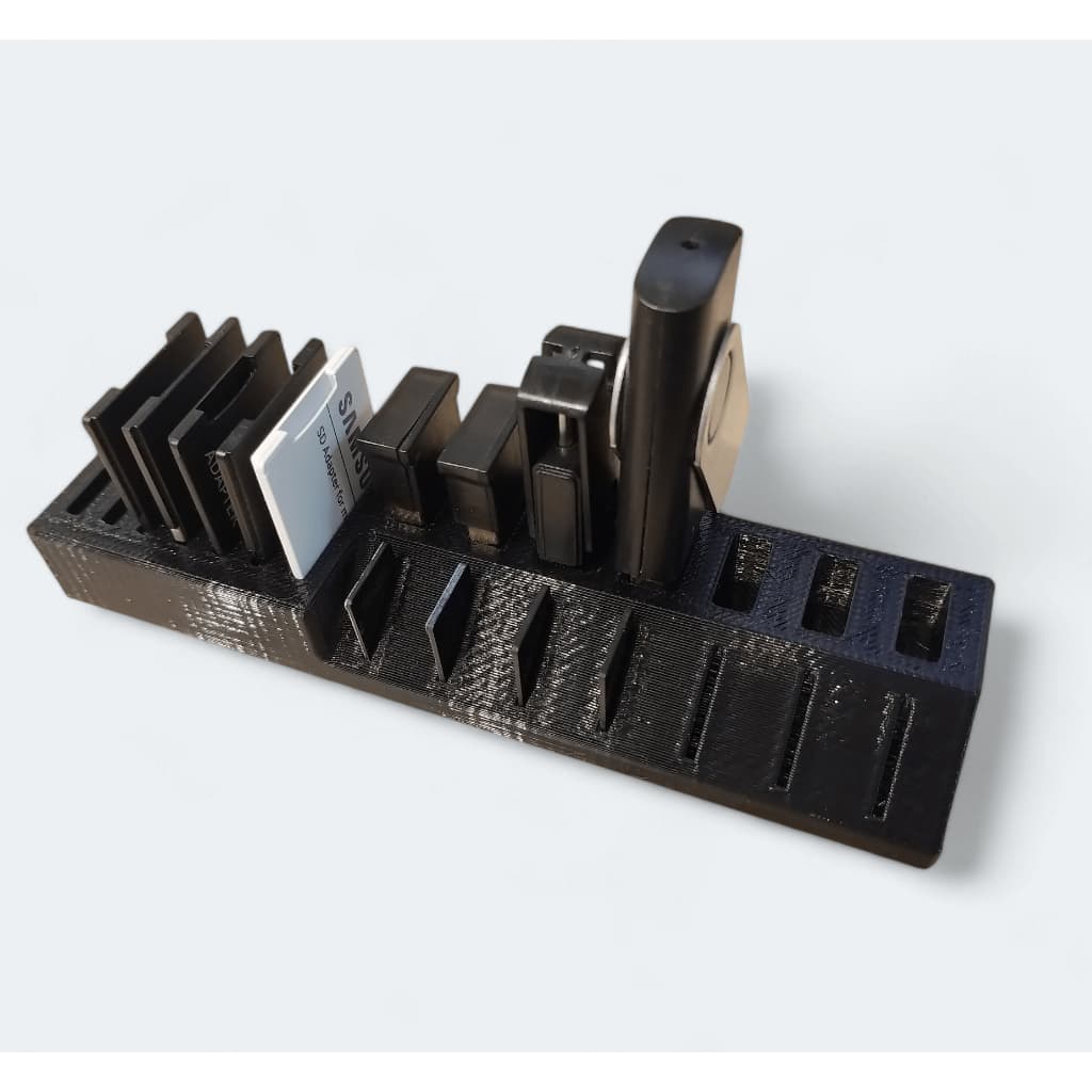 Organizador de cartões de memoria, micro SD e Pendrive