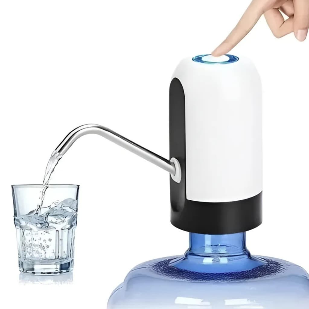 Bomba Elétrica Galão Universal Carregamento USB Dispenser Água Portátil