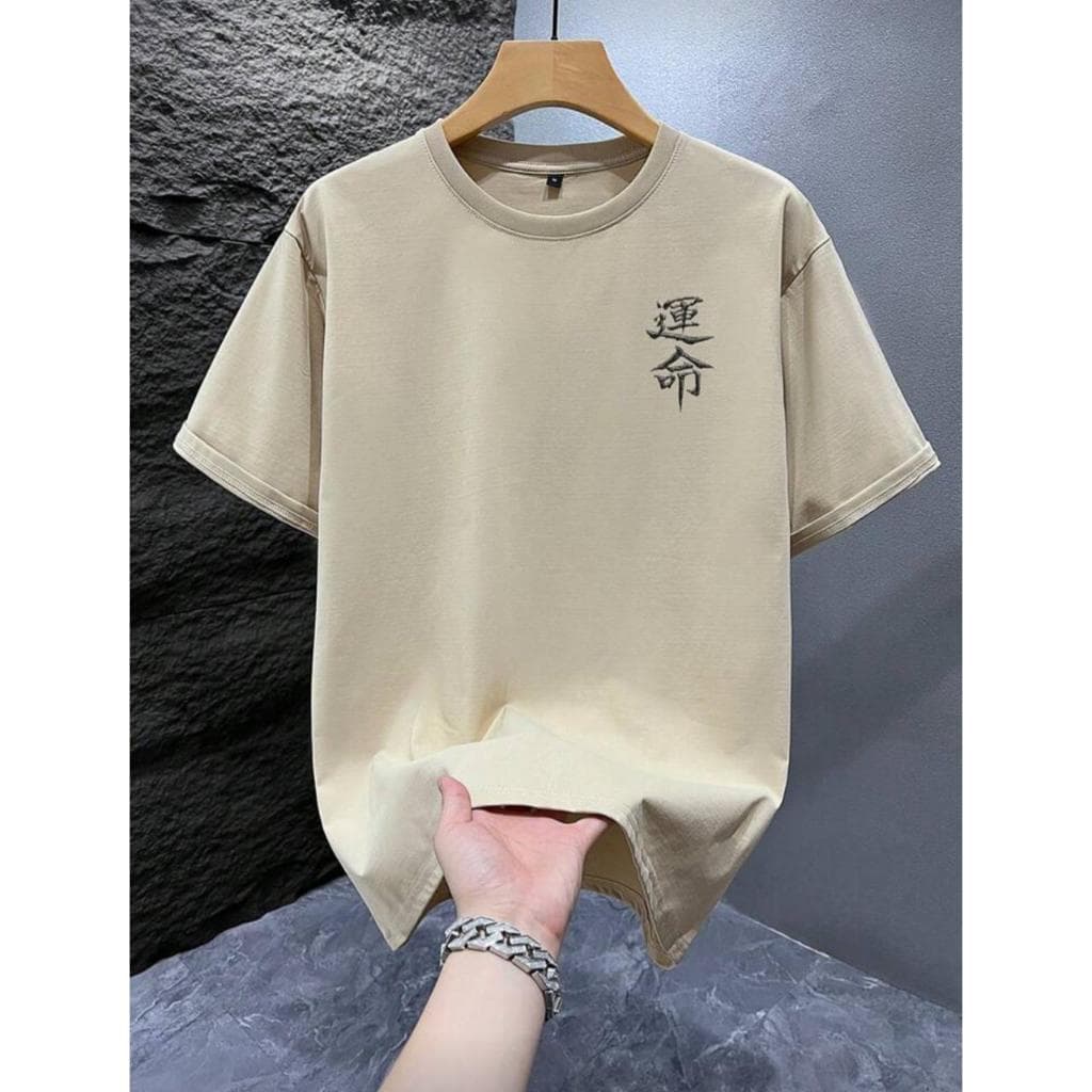 Camiseta Oversized Casual Masculina Feminina Estilo Streetwear Verão Estampado Samurai