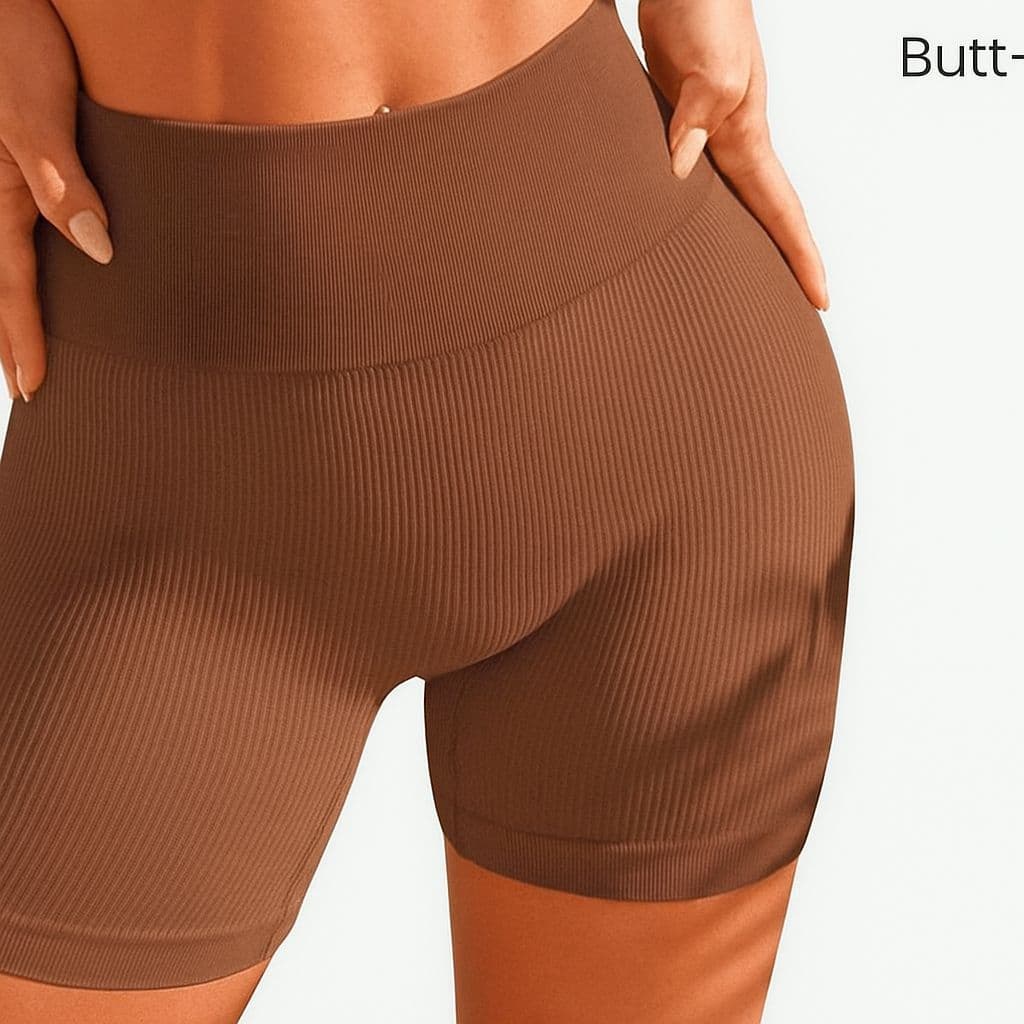 Shorts Fitness Canelado Academia Zero Transparencia Feminino Premium