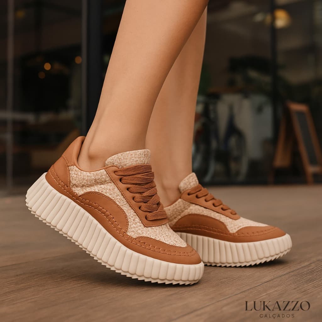 Tênis Feminino Casual Oficial Detalhe Liso Leve Confortável Atemporal Mais Vendido