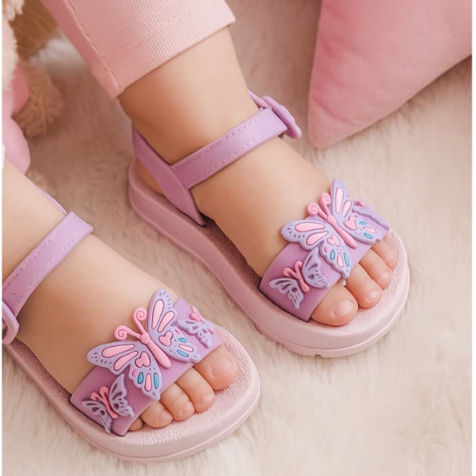 Sandália Infantil Feminina Orquidea Fivela Preço Especial