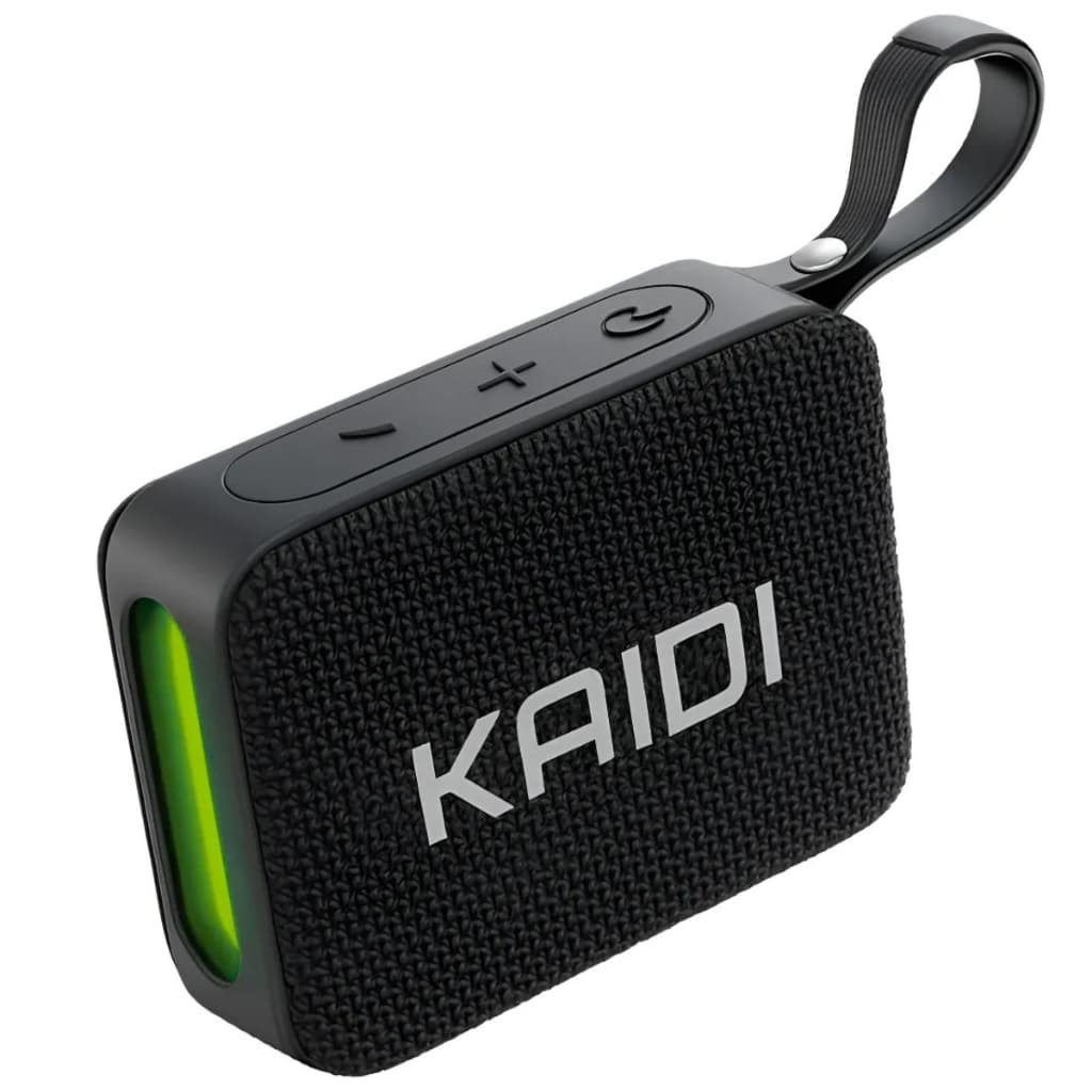 Caixa de Som Kaidi KNC826 Bluetooth 5W com Luzes RGB, Som Potente, Bateria Durável e Design Portátil