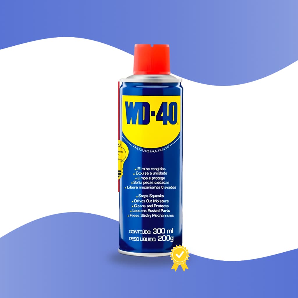 WD40 Lubrificante Spray Multiuso Desengripante 300ml Original Com Canudo