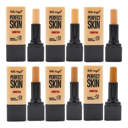 PRATICIDADE E COBERTURA COMPLETA: CORRETIVO EM STICK PERFECT SKIN BELLE ANGEL - TEXTURA LEVE, ACABAMENTO NATURAL E LONGA