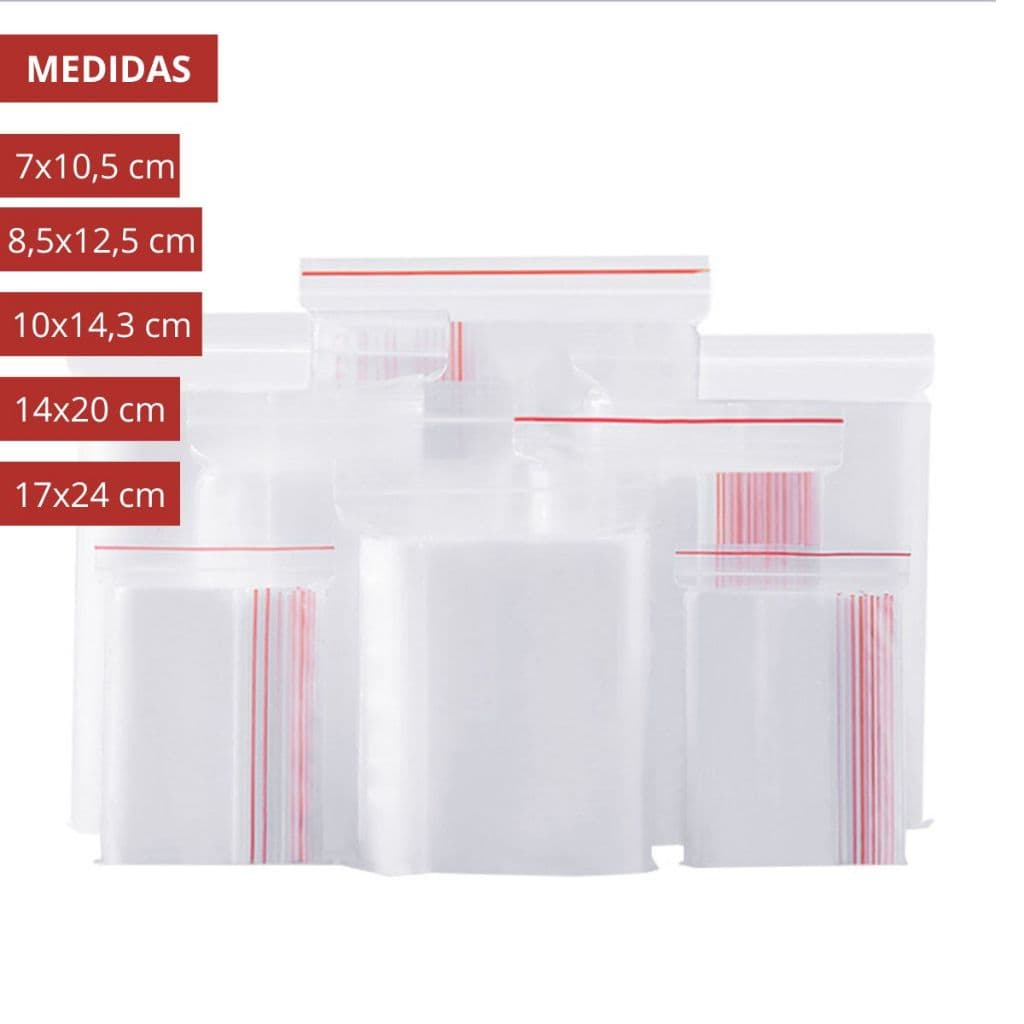 Kit 100 Saco Saquinho Multiuso Geladeira Hermético Abre e Fecha Alimentos