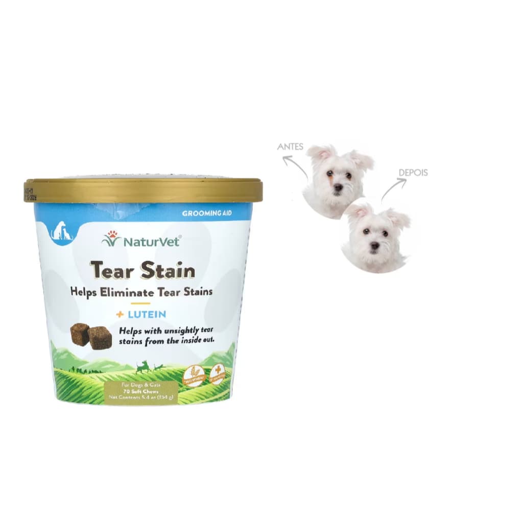 Naturvet Limpa Lágrimas Ácidas Para Cães/gatos 154g - Importado dos Eua