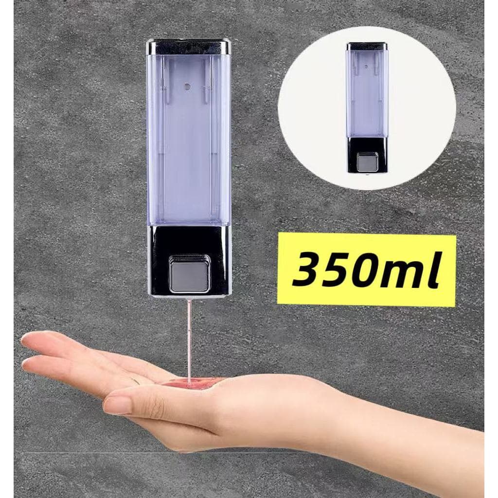 Suporte Dispenser de Parede Sabonete Líquido Álcool Gel Detergente Saboneteira Plástico 350ML