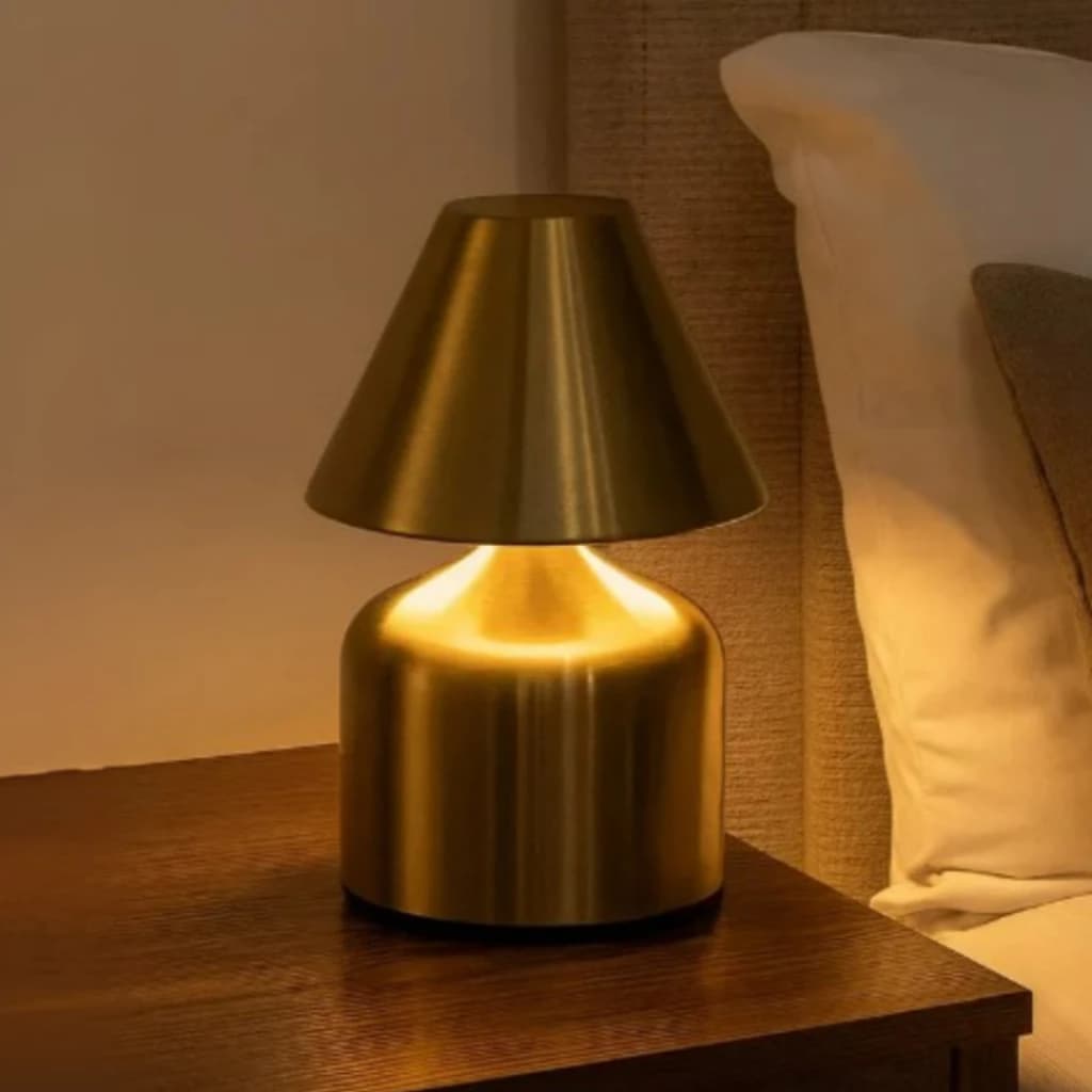 Mini Luminária Mesa USB Portátil Abajur LED Recarregável Ambiente Leitura Escritório Quarto Decoração