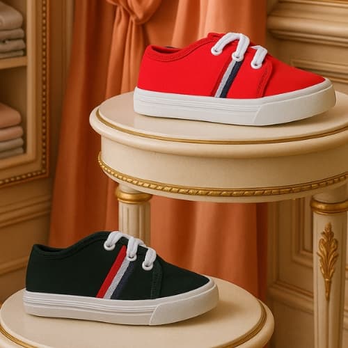 Kit 2 Pares Tênis Menino Menina Infantil Star Escolar Casual Calce Fácil Volta As Aulas Confortável Promoção