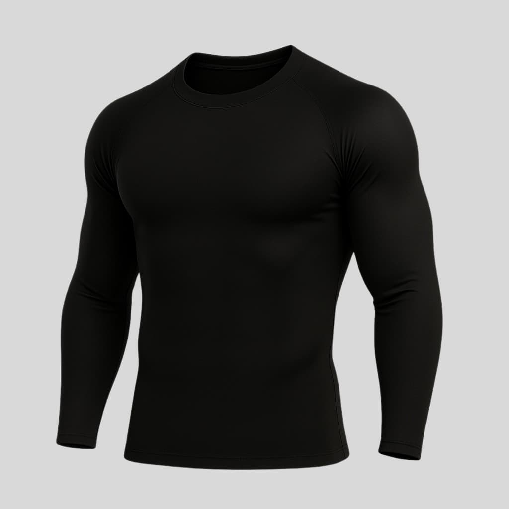 Camisa Térmica Manga Longa Com Proteção Uv 50+ Segunda Pele Unissex Malha Fria