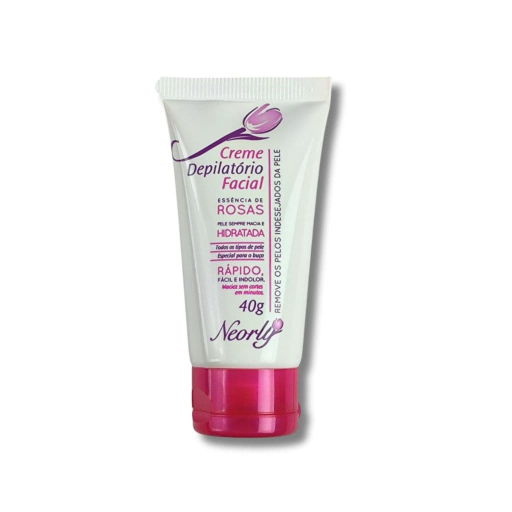 Creme Depilatório Facial Essência De Rosas 40g Neorly