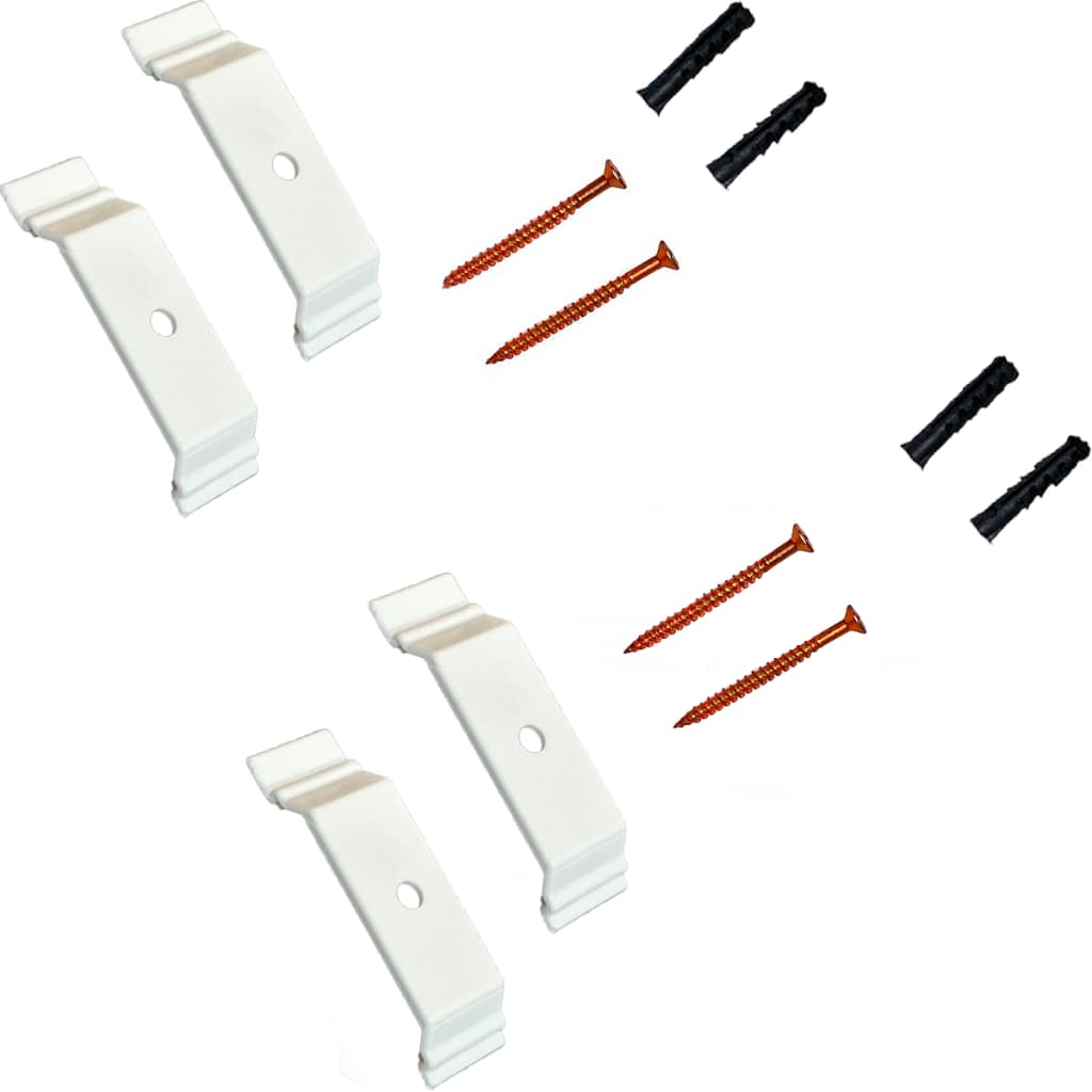 Kit 10 Presilhas 50mm Para Trilho Suíço Duplo Max Com Parafusos e Buchas