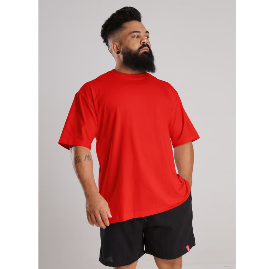 Camisa Masculina Over 100% Algodão Confortavel Basica Lisa
