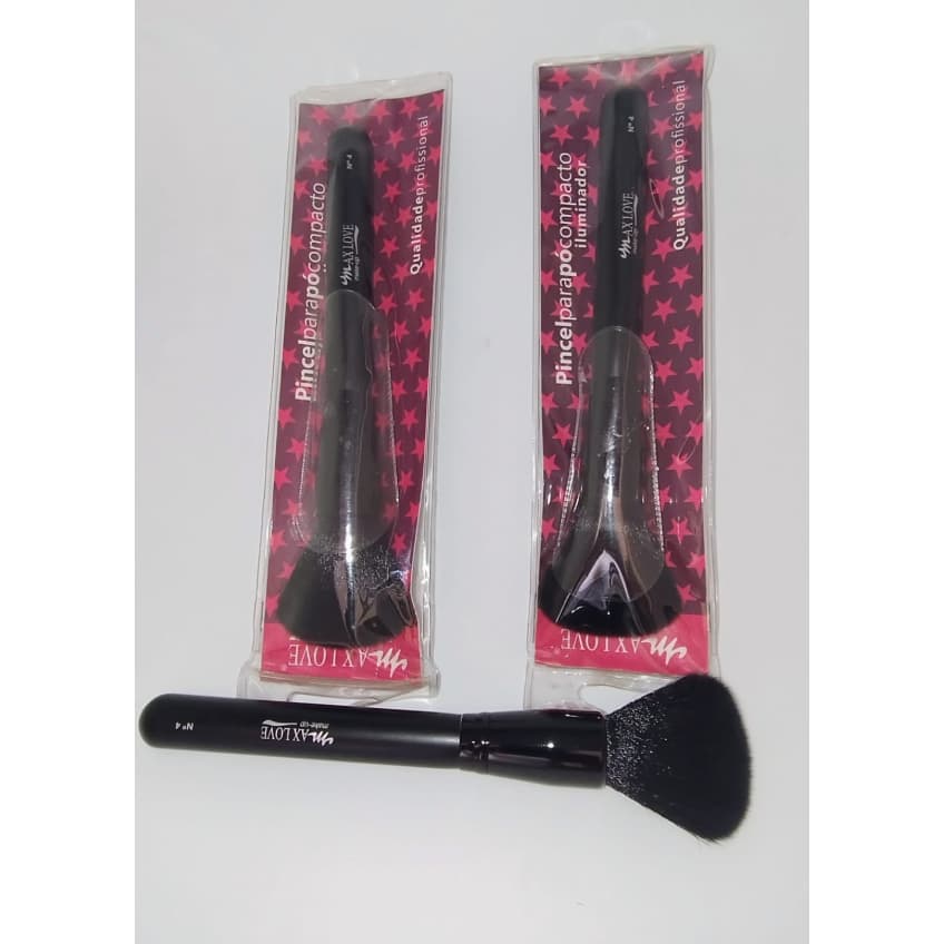 MAX LOVE PINCEL PARA PO COMPACTO ILUMINADOR Nº04 QUALIDADE PROFISIONAL