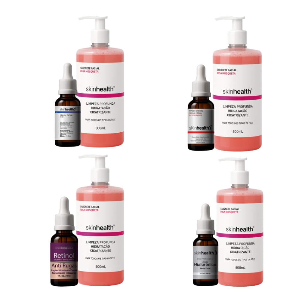 Sabonete Facial + Sérum Facial Skinhealth