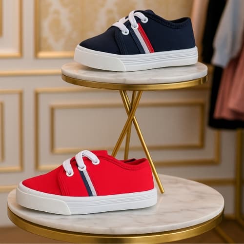 Kit 2 Pares Star Infantil Tênis Menino Menina  Confortável Casual Calce Fácil Volta As Aulas Escolar