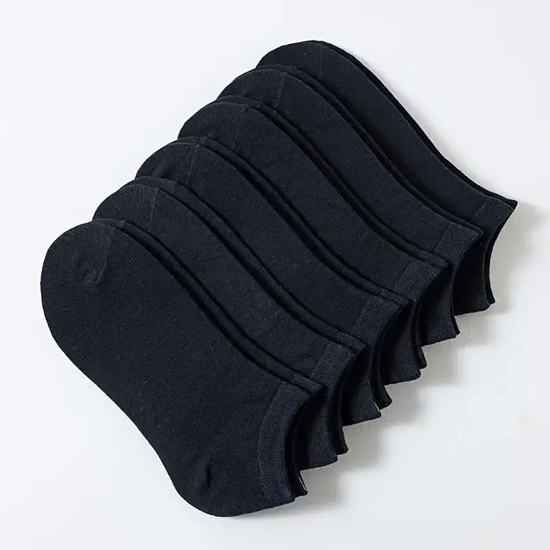 Kit 24 Pares Meia Soquete Cano Curto Preta Algodão Conforto Moda Unissex