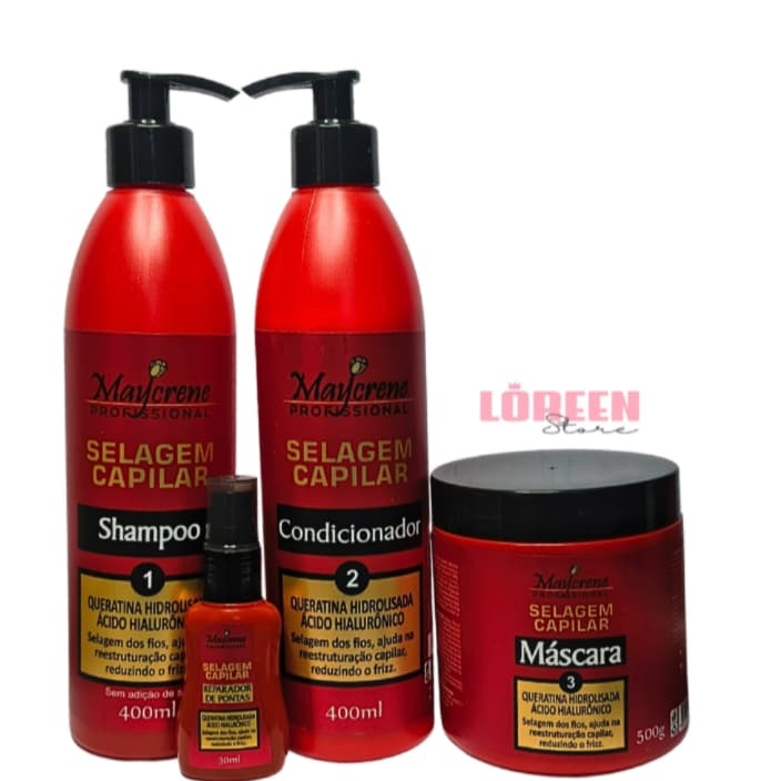 Selagem Capilar Maycrene Profissional - Fios Alinhados, Fortes e Sem Frizz