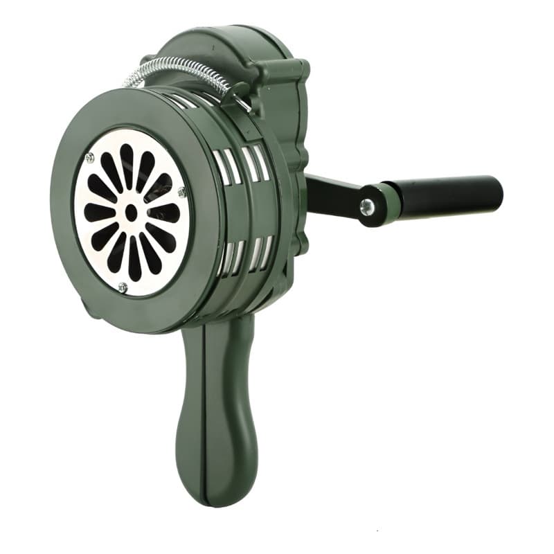 sirene manual alarme toque de recolher camping