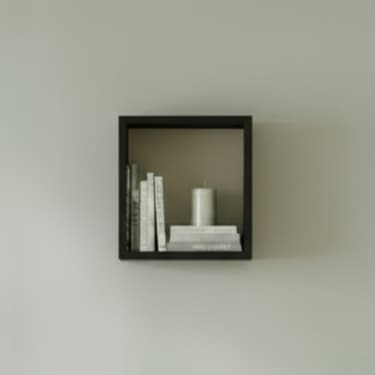 Nicho Quadrado MDF 30cm Decoração Sala Banheiro Cozinha Parede Quarto Bebê Infantil Escritório Livro