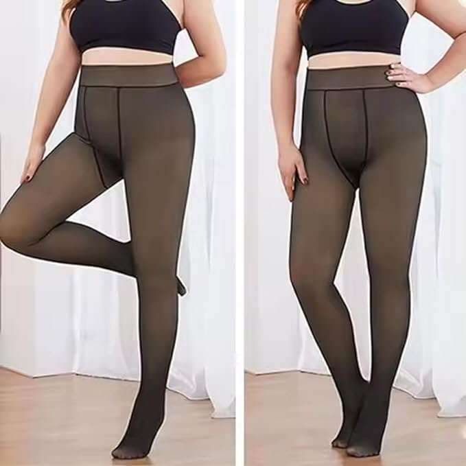 MEIA CALÇA FEMININA PELUCIADA QUENTINHA CINTURA ALTA