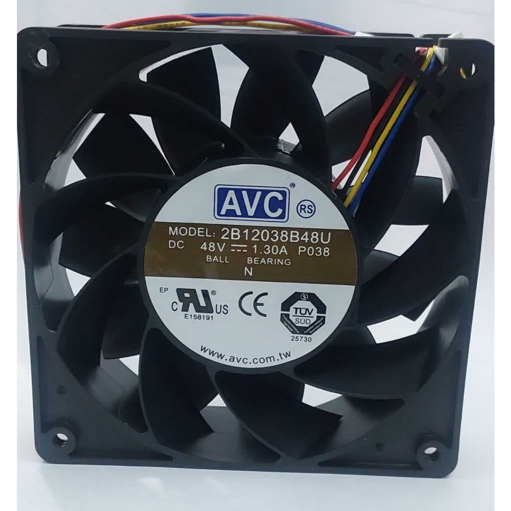 Ventoinha Fan Avc 120x38mm 48v 1,30a Modelo 2b12038b48u Pwm Preto
